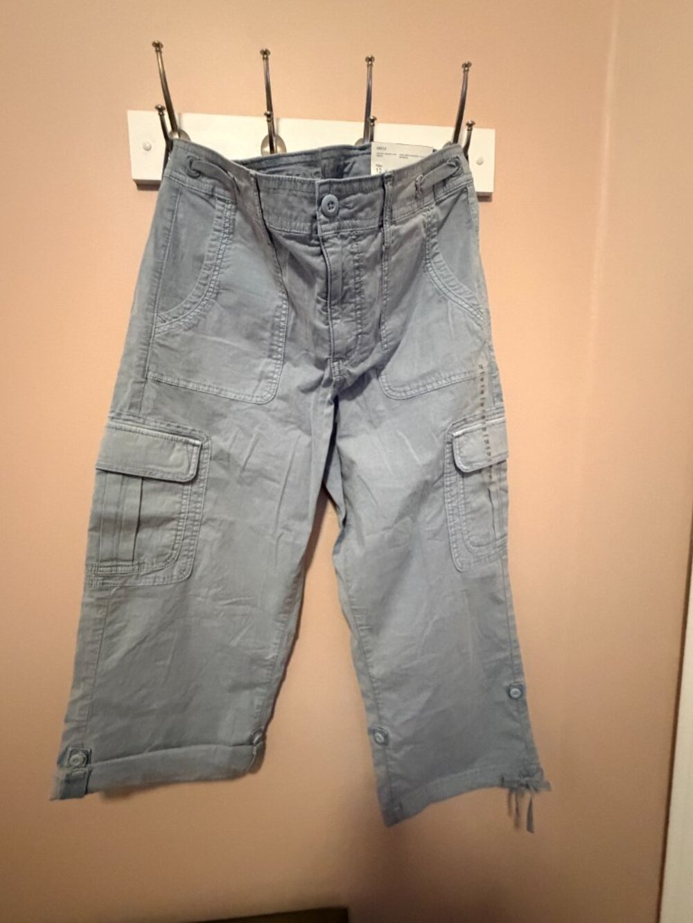 NWT American Eagle Cargo Crop Pants Women’s 12 Long Low Rise